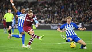 Premier League: West Ham hold on for Brighton stalemate at London Stadium