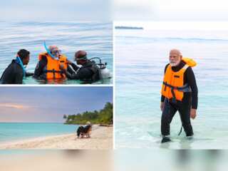 In Pics | PM Modi goes snorkelling in Lakshadweep