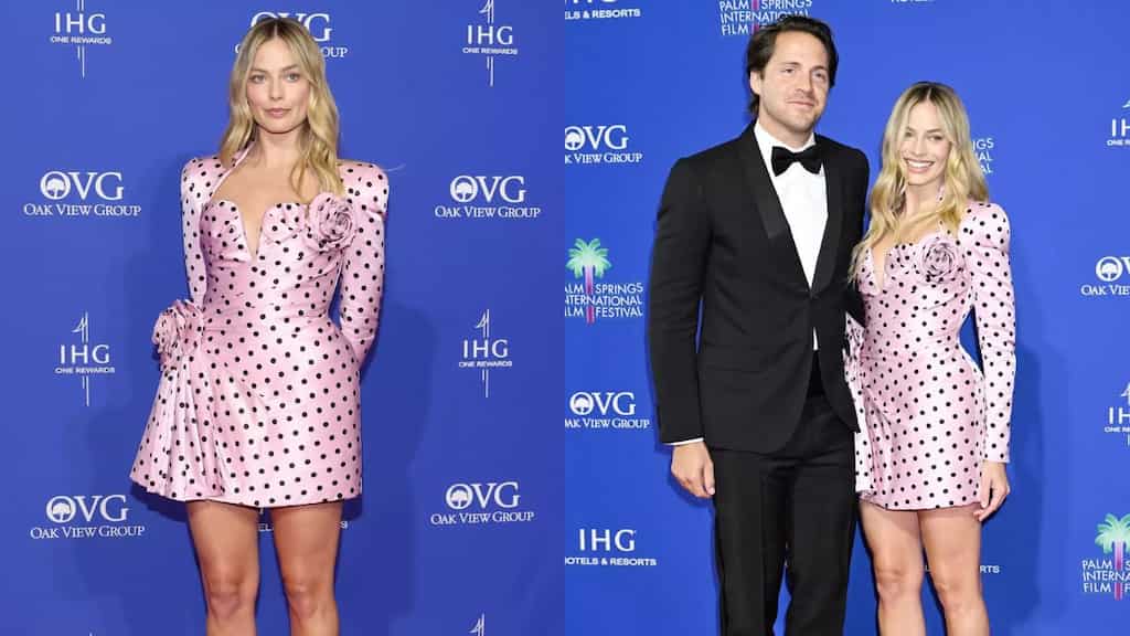 Margot Robbie reaches Palm Springs International Film Festival Awards in Barbie-inspired look - Watch