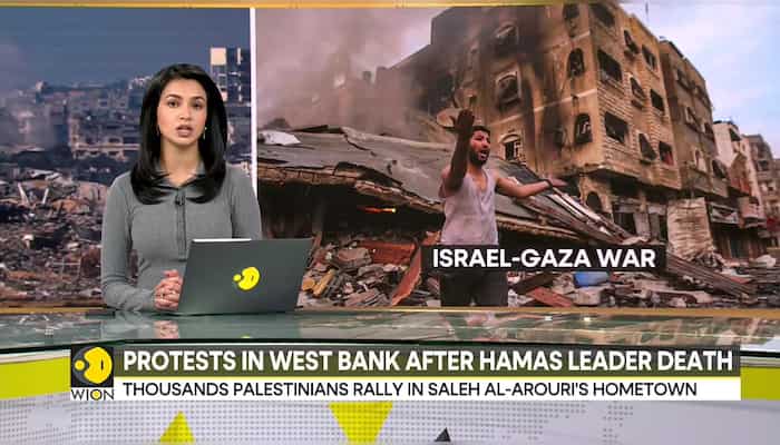 Israel-Gaza War: Protests in West Bank over the killing of Hamas leader Saleh Al-Arouri