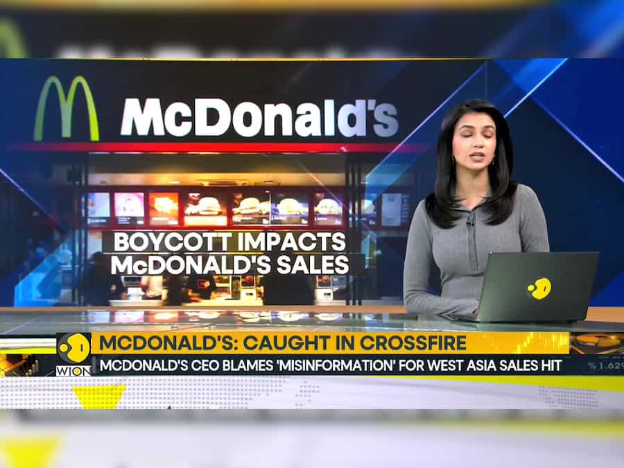 McDonald's CEO blames 'misinformation' for West Asia sales hit