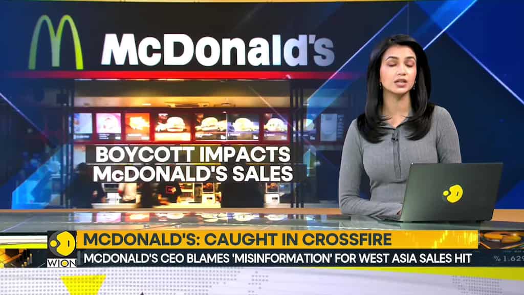 McDonald's CEO blames 'misinformation' for West Asia sales hit