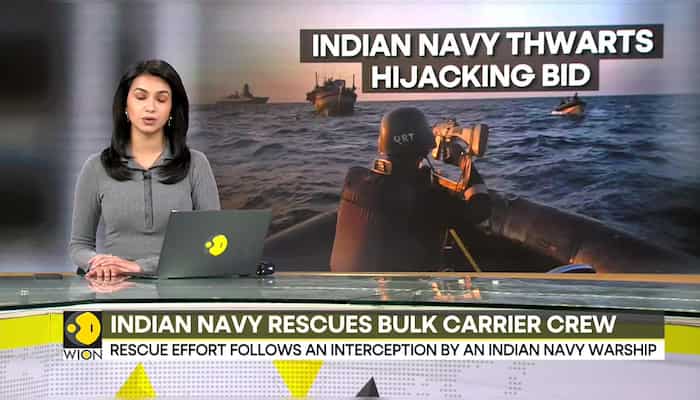 Indian Navy thwarts hijacking bid, all 21 crew members onboard rescued