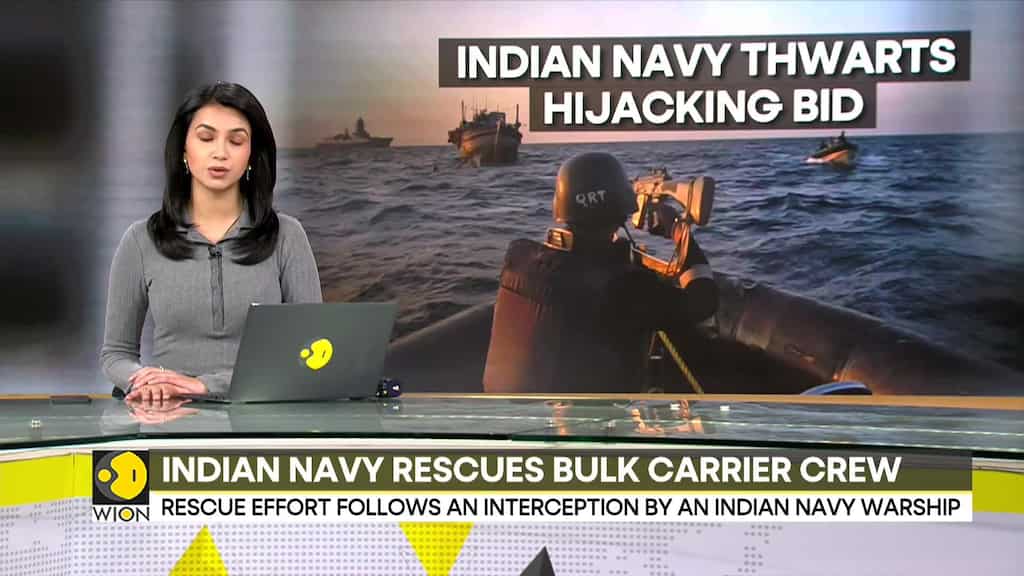 Indian Navy thwarts hijacking bid, all 21 crew members onboard rescued
