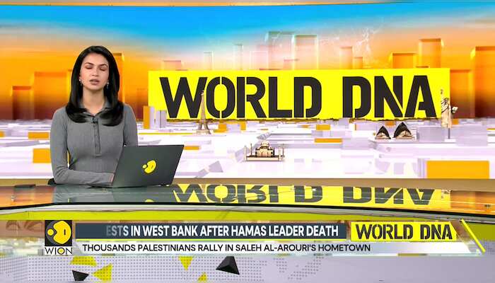 Israel-Hamas war: Protest in West Bank after Hamas leader Arouri's killing