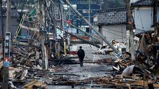 Miracle! Woman in her 90s pulled out of debris five days after Japan 7.6 earthquake