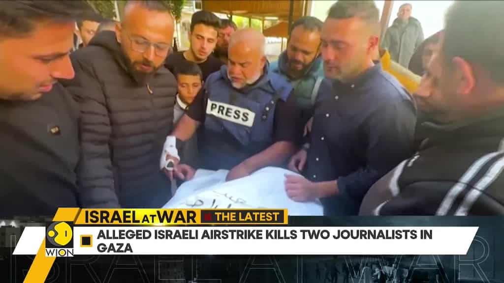 Israel-Hamas war: Israeli strike kills two journalists in Gaza, officials say