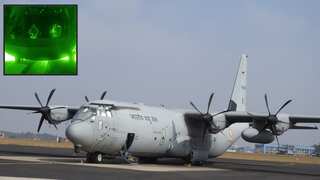 Watch | Indian Air Force's C-130J conducts historic night landing at Kargil airstrip