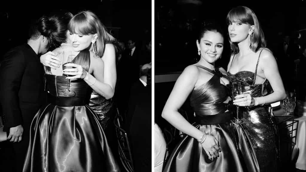 Besties reunite! Taylor Swift, Selena Gomez pose together at the Golden Globes
