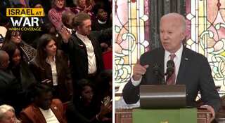 WATCH | Biden's speech interrupted by pro-Palestinian protesters calling for ceasefire in Gaza