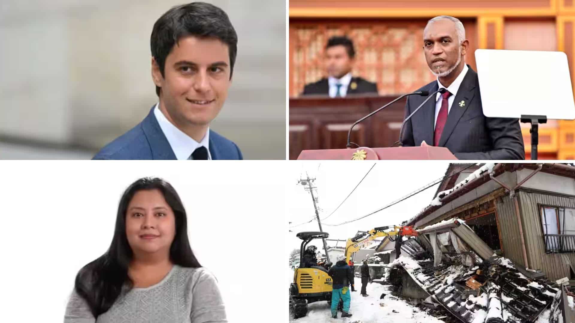 Top 10 world news: France appoints youngest-ever PM, India-Maldives row, and more