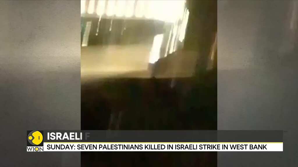 Tensions rise in West Bank: Seven Palestinians killed in Israeli strike in West Bank