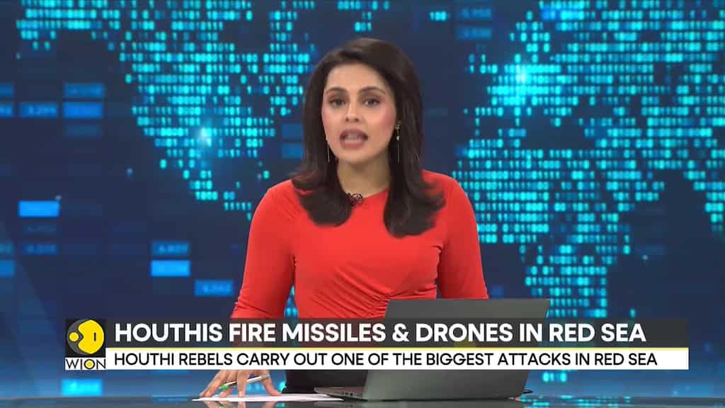 Houthis fire missiles & drones in Red Sea, one of the biggest Houthi attacks till now | WION
