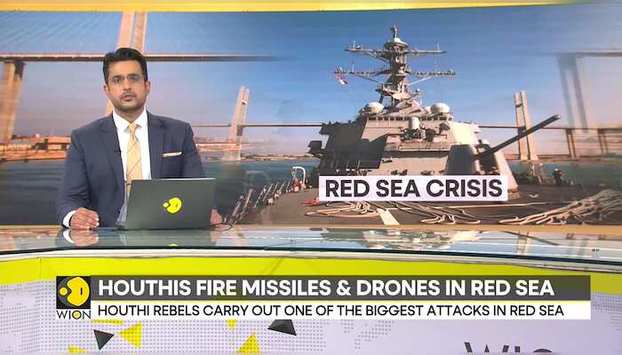 Houthi rebels carry out one of the biggest attacks in Red Sea