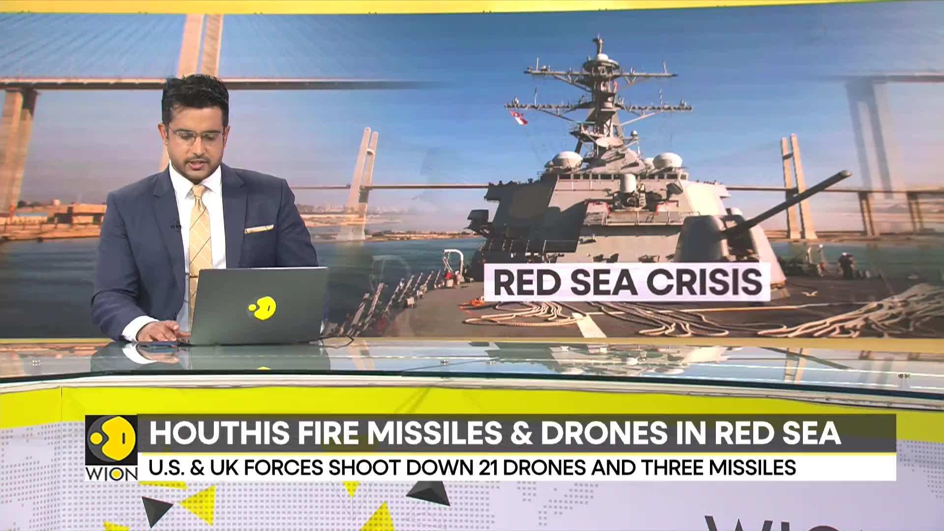 Red Sea Attacks By Houthis US UK Forces Shoot Down 21 Drones And 