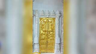 Ayodhya Ram Temple: First majestic golden door installed, 42 out of 46 to be coated with gold
