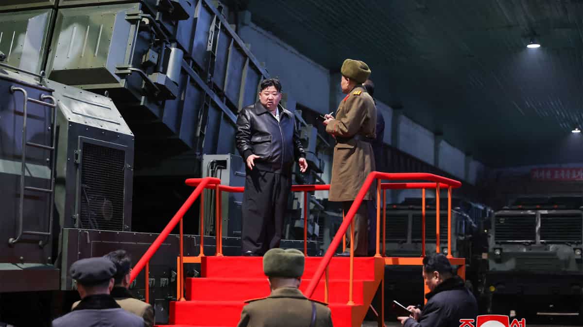 North Korean leader Kim brands Seoul ‘principal enemy’ during weapons factory tour