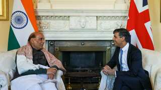 Indian defence minister meets UK PM in London