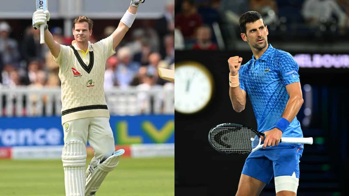 Australian Open: Novak Djokovic praises Steve Smith as Aussie star showcases his tennis skills - Video Australian Open: Novak Djokovic praises Steve Smith as Aussie star showcases his tennis skills - Video