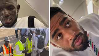 Gambia's football team makes emergency landing after plane loses oxygen