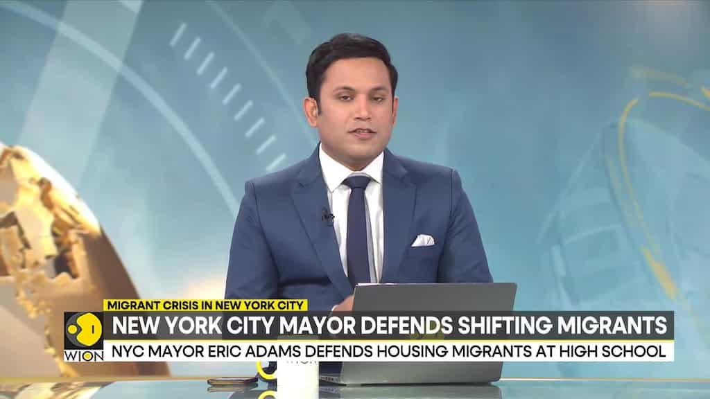 New York evacuates migrants to school, Mayor defends shifting migrants
