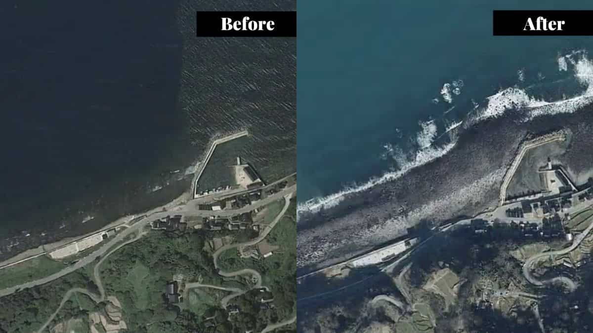 New Year's Day quake stretched a Japanese peninsula coastline by over 800 feet New Year's Day quake stretched a Japanese peninsula coastline by over 800 feet