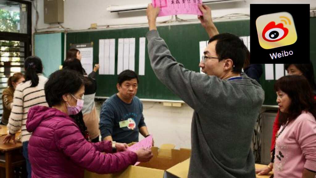 China’s Weibo blocks ‘Taiwan election’ hashtag after it starts trending with 163.2mn post views