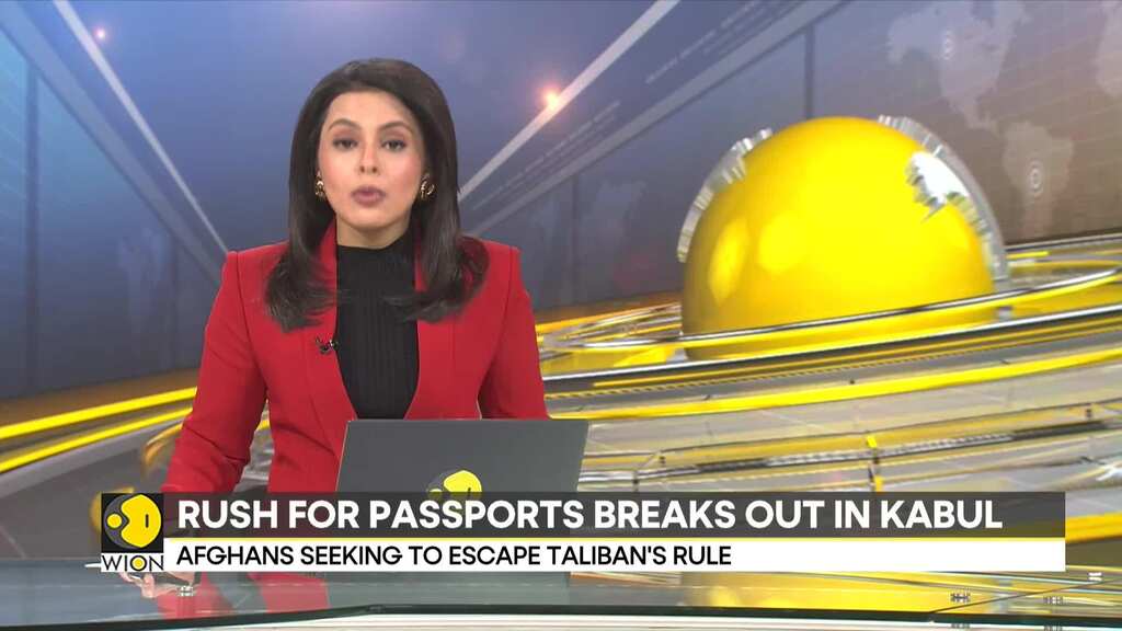 Afghans seeking to escape Taliban's rule, rush for passports breaks out in Kabul