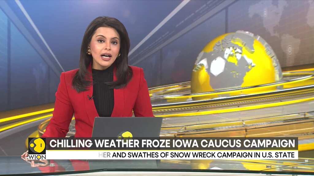 US: Extreme weather and swathes of snow freezes Iowa Caucus campaigning