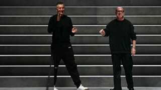 Sober and sleek elegance for Dolce & Gabbana's black-clad men