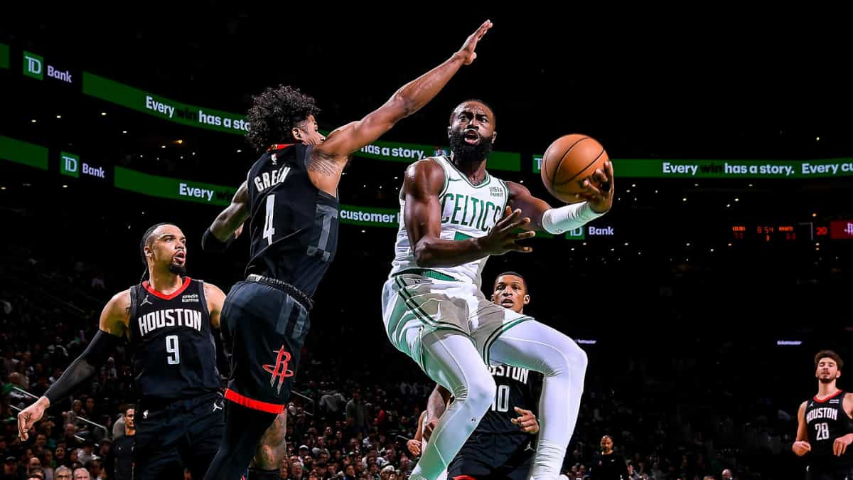 Boston Celtics continue unbeaten run at home with win over Houston Rockets
