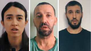Video | Hamas airs clip of 3 hostages, says will disclose their fate tomorrow