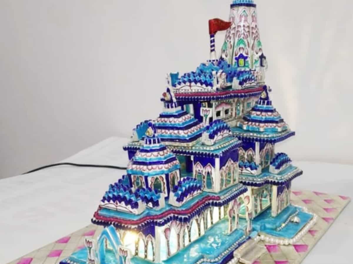 Ram Mandir: National award-winning artisan crafts diamond-studded replica of temple in ‘108 days’ Ram Mandir: National award-winning artisan crafts diamond-studded replica of temple in ‘108 days’