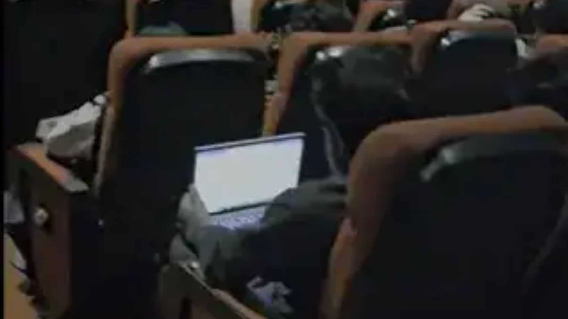 ‘Peak Bengaluru’ moment: Man chooses movie hall as unusual workplace, internet reacts. WATCH