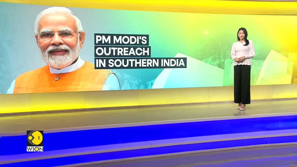 PM Modi holds mega roadshow in Kerala, visits Leepakshi temple in Andhra Pradesh