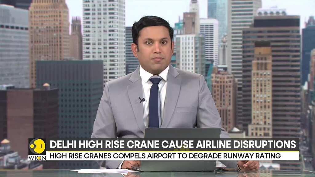 Delhi high rise Dwarka Expressway crane cause airline disruption, Airport: Impossible to land in fog
