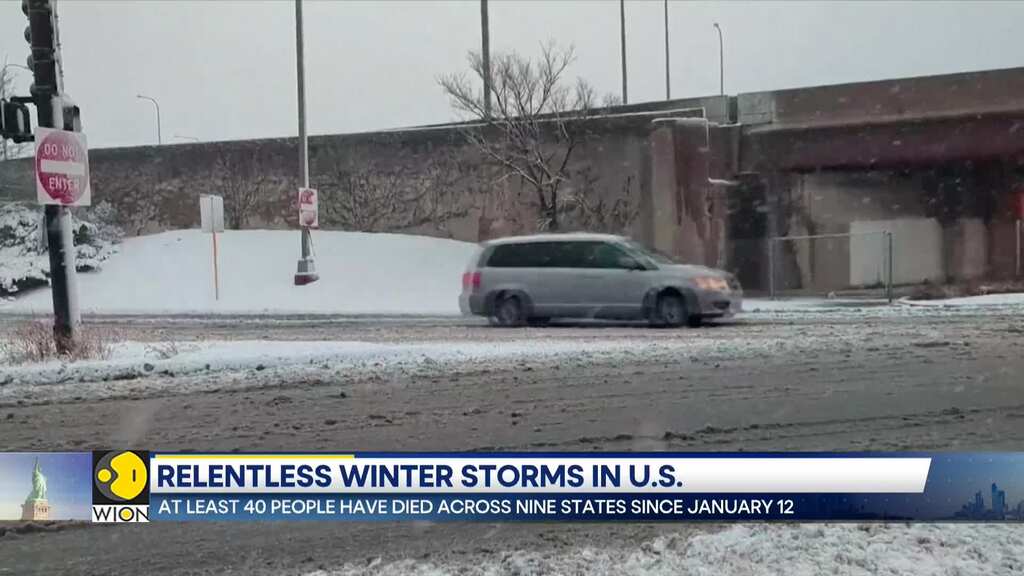 Winter storms in US: At least 40 people have died across nine states since January