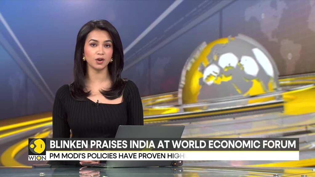 US State Secretary Blinken Hails Modi's India at World Economic Forum