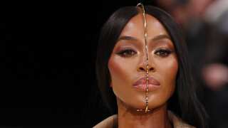 Naomi Campbell turns showstopper for Balmain's menswear collection, see her futuristic look