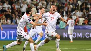 Asian Cup: Debutant Tajikistan seal knockout berth with win over 10-man Lebanon