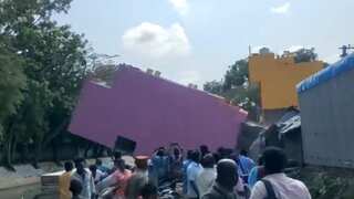 WATCH | Multiple buildings collapse in Puducherry's Attupatti due to drainage work