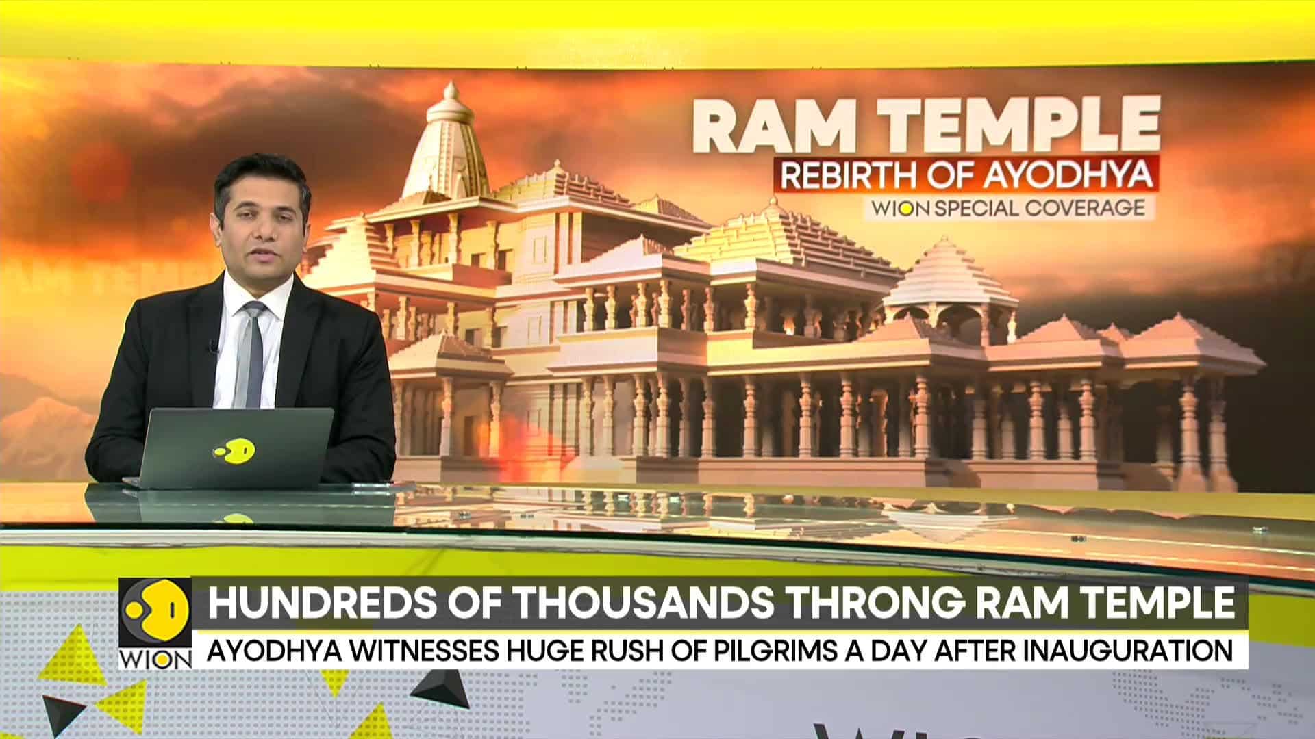 India: Heavy rush outside Ayodhya Ram Mandir, sea of devotees in Ram ...