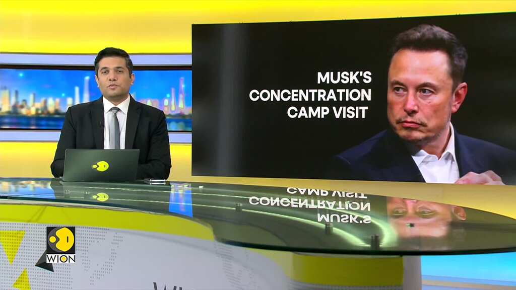 Elon Musk visits Aushwitz-Birkenau amid row over anti-semitic allegation