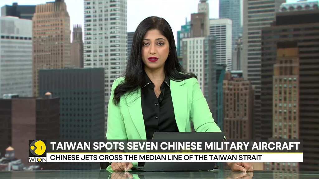 Taiwan spots seven Chinese military aircraft