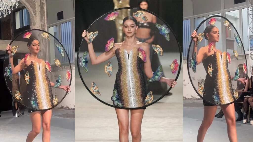 Ananya Panday makes Paris Fashion Week debut; struts down the runway for designer Rahul Mishra