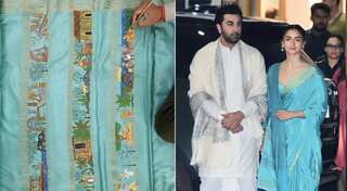 Alia Bhatt's saree she wore to Ram Mandir took 100 hours to make