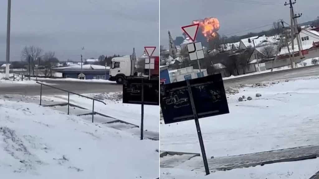 Russia blames Ukraine after military plane carrying POWs crashes, killing all 74 on board - Video