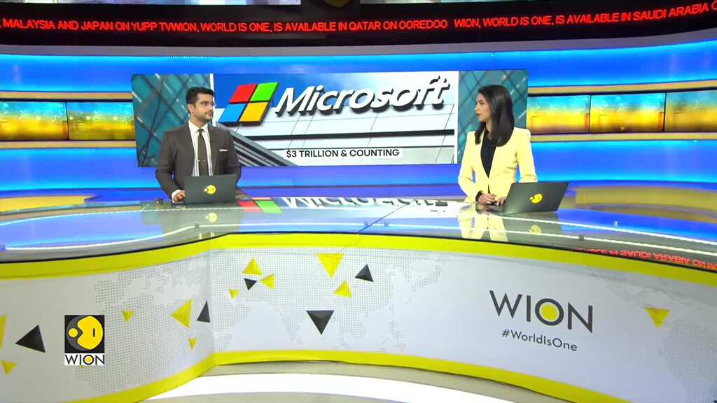 Microsoft hits $3 trillion market value, close to Apple