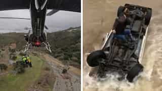 WATCH | US woman survives for 15 hours on top of submerged car before being rescued