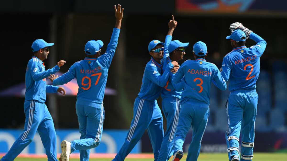 U19 World Cup 2024: India thrash Ireland to take top spot as Boys in Blue near Super-Six berth U19 World Cup 2024: India thrash Ireland to take top spot as Boys in Blue near Super-Six berth